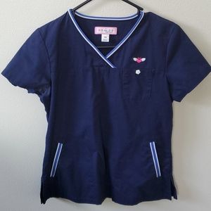 Koi Scrub Top